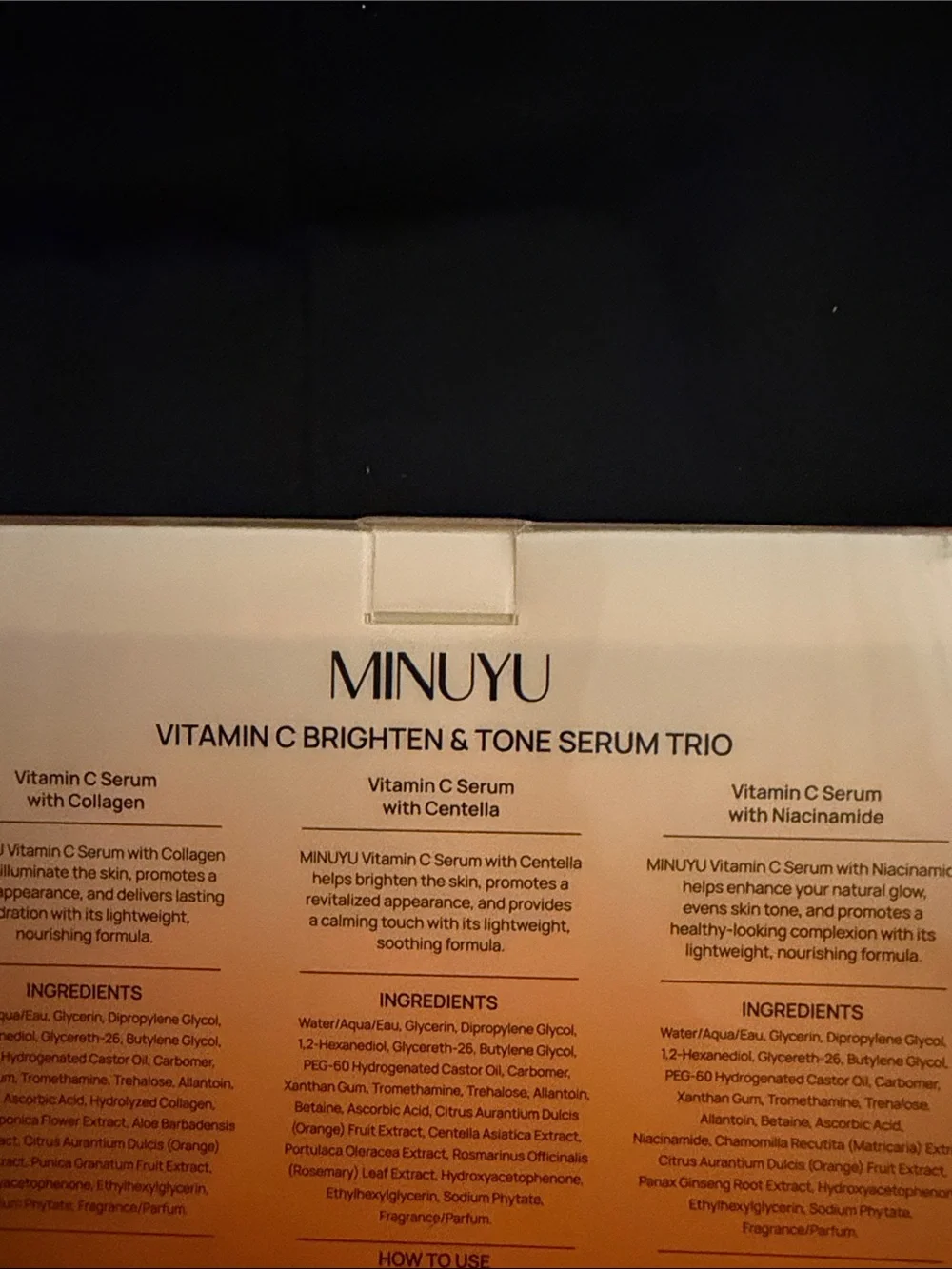 Minute Vitamin C Brighten & Tone Serum Trio - Yellow, Orange, Pink-Choose 1 TRIO